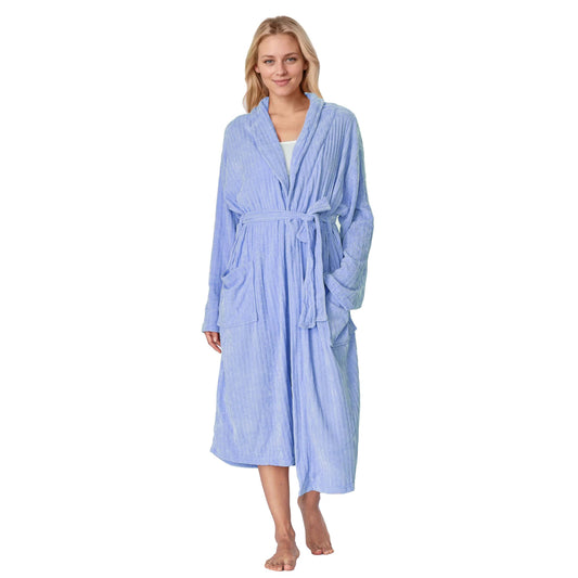 Catalonia by Tirrinia Blue Lightweight Chenille Womens Robes