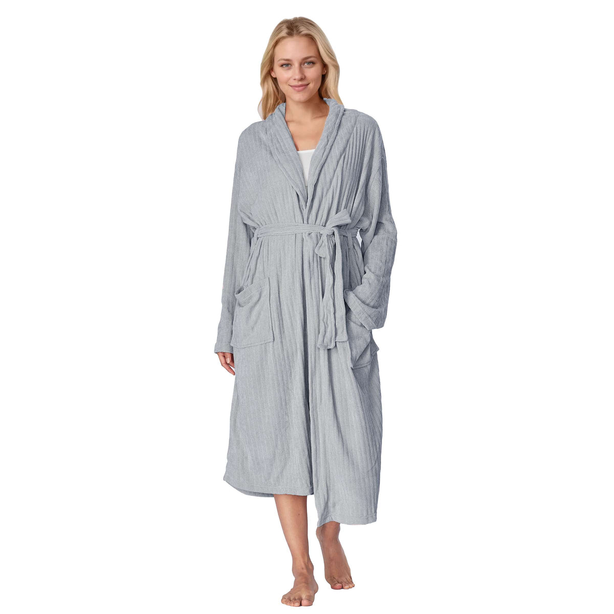 Catalonia by Tirrinia Grey Lightweight Chenille Womens Robes