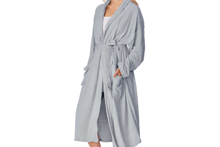 Catalonia by Tirrinia Grey Lightweight Chenille Womens Robes
