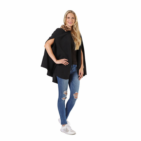 Angel Wrap Poncho Blanket back view